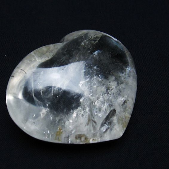 ヒマラヤ水晶 ハート 置物[T387-14000]