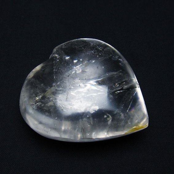 ヒマラヤ水晶 ハート 置物[T387-14057]
