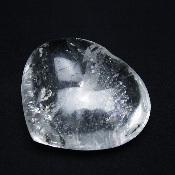 ヒマラヤ水晶 ハート 置物[T387-14063]