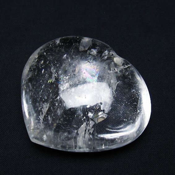 ヒマラヤ水晶 ハート 置物[T387-14064]