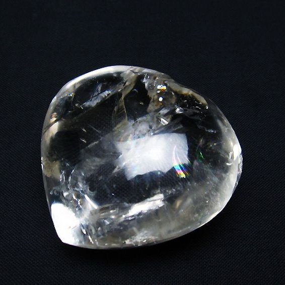 ヒマラヤ水晶 ハート 置物[T387-14068]