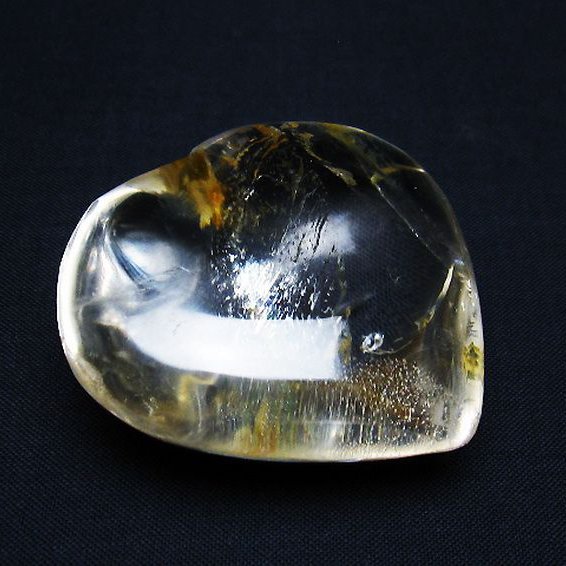 ヒマラヤ水晶ハート 置物[T387-14213]