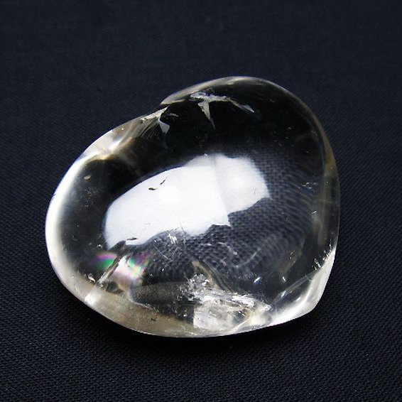 ヒマラヤ水晶ハート 置物 [t387-14355]