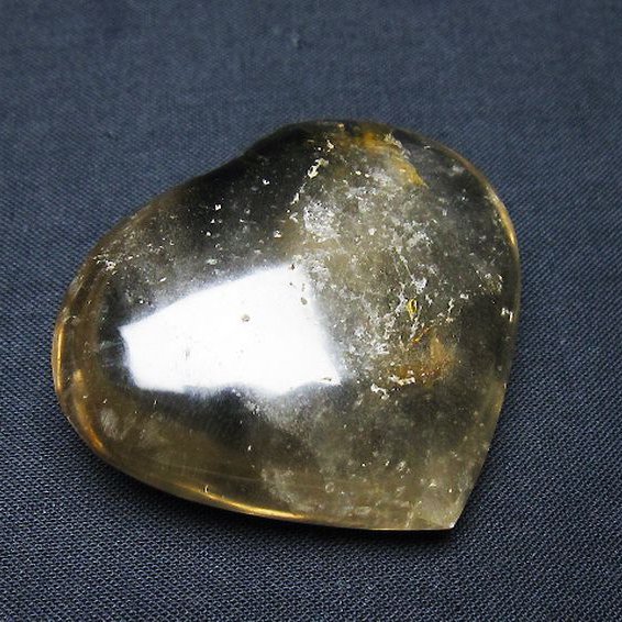 ライトニング水晶ハート 置物[T387-14383]