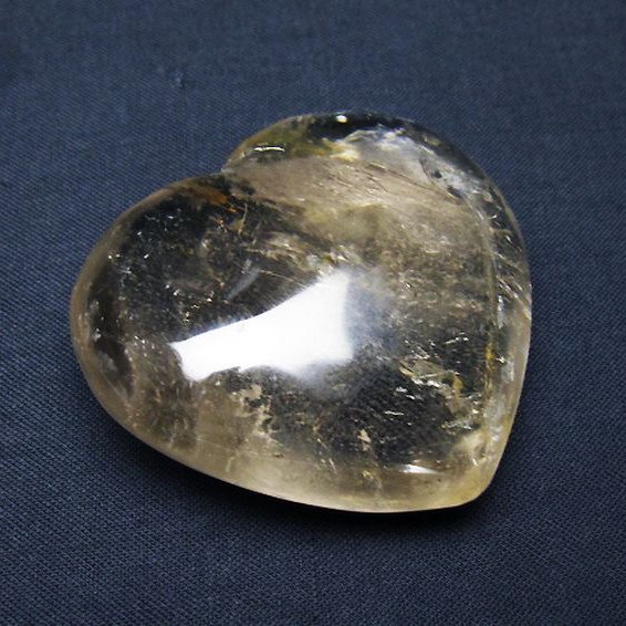 ライトニング水晶ハート 置物[T387-14418]