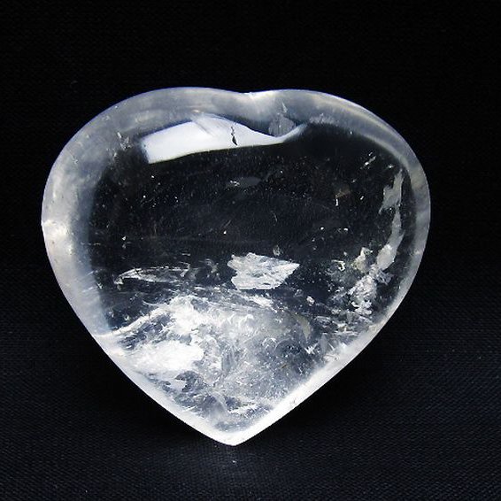 ヒマラヤ水晶ハート 置物 [t387-14505]