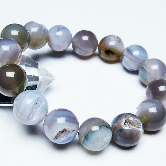 アゲート笑口 ブレスレット 14mm [T39-2764]