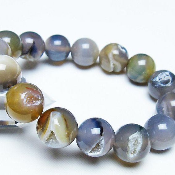 アゲート笑口 ブレスレット 14mm [T39-3094]