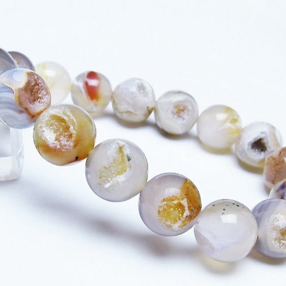 アゲート笑口 ブレスレット 12mm [T39-3202]