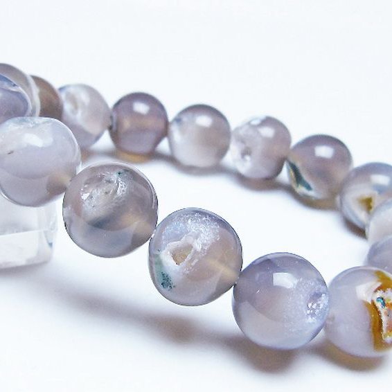 アゲート笑口 ブレスレット 14mm [T39-3244]