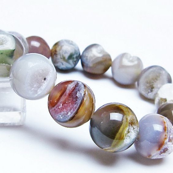 アゲート笑口 ブレスレット 16mm [T39-3301]