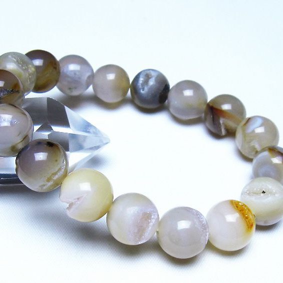 アゲート笑口 ブレスレット 12mm [t39-3389]