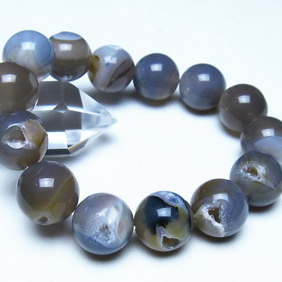 アゲート笑口 ブレスレット 16mm [t39-3442]