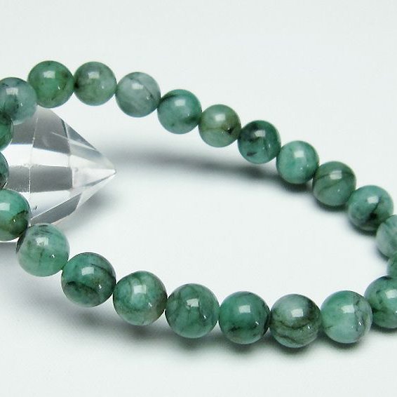 エメラルド ブレスレット 8mm [T398-7786]