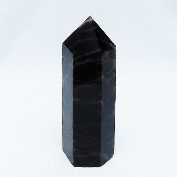 モリオン 純天然 黒水晶 六角柱 [t401-4557]