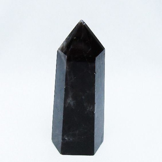 モリオン 純天然 黒水晶 六角柱 [t401-4589]
