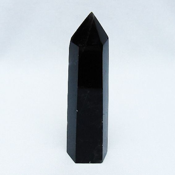 モリオン 純天然 黒水晶 六角柱 [t401-4634]