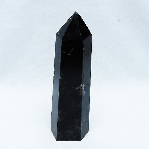 モリオン 純天然 黒水晶 六角柱 [t401-4765]