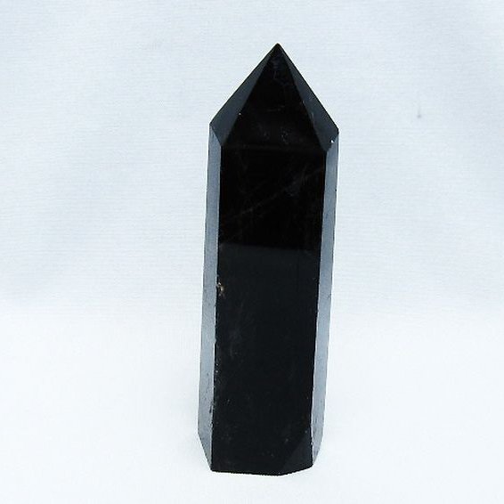 モリオン 純天然 黒水晶 六角柱 [t401-4770]