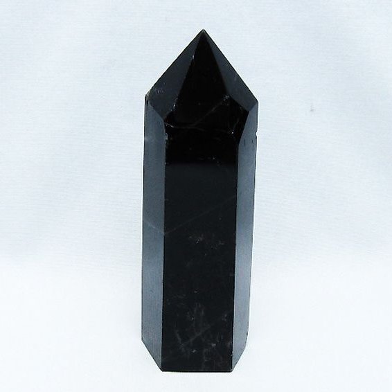 モリオン 純天然 黒水晶 六角柱 [t401-4773]