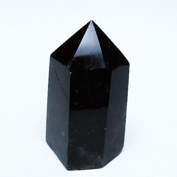 モリオン 純天然 黒水晶 六角柱 [t401-4876]
