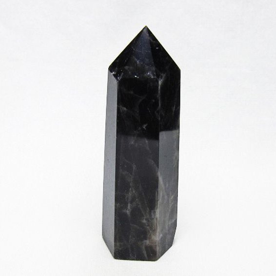 モリオン 純天然 黒水晶 六角柱 [t401-5128]