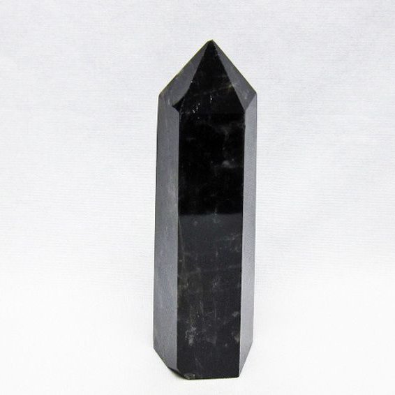 モリオン 純天然 黒水晶 六角柱 [t401-5156]
