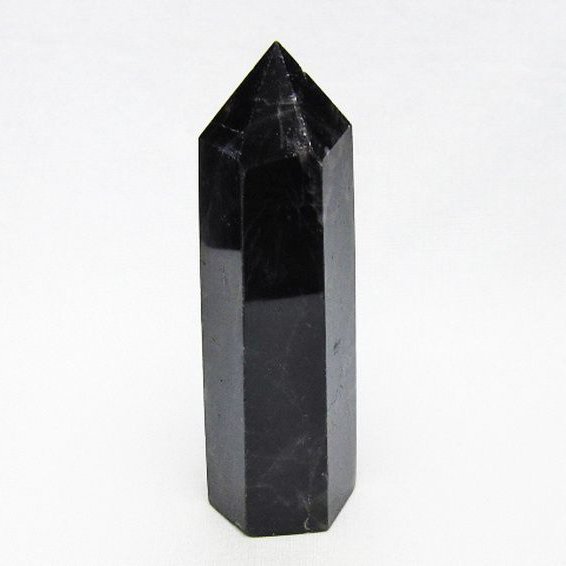 モリオン 純天然 黒水晶 六角柱 [t401-5160]