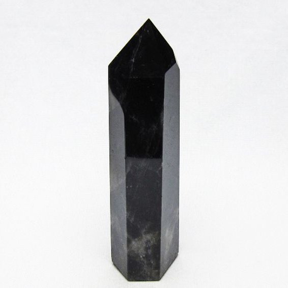 モリオン 純天然 黒水晶 六角柱 [t401-5162]