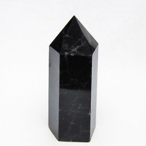 モリオン 純天然 黒水晶 六角柱 [t401-5167]