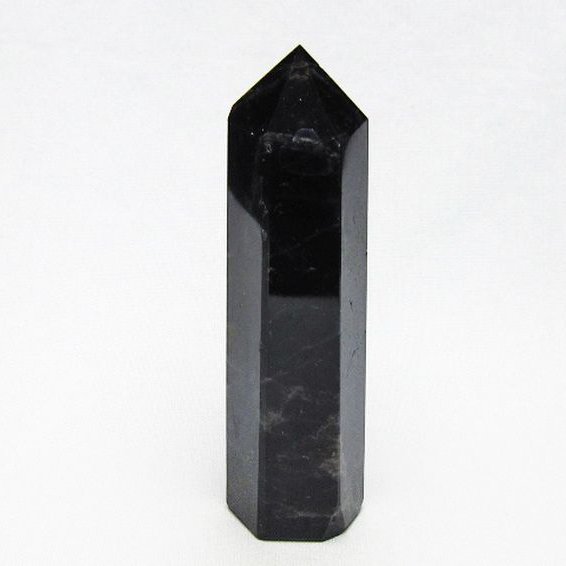 モリオン 純天然 黒水晶 六角柱 [t401-5171]