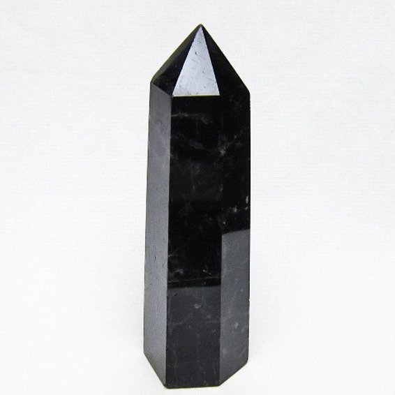 モリオン 純天然 黒水晶 六角柱 [t401-5181]