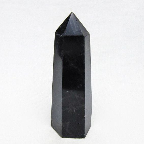 モリオン 純天然 黒水晶 六角柱 [t401-5192]