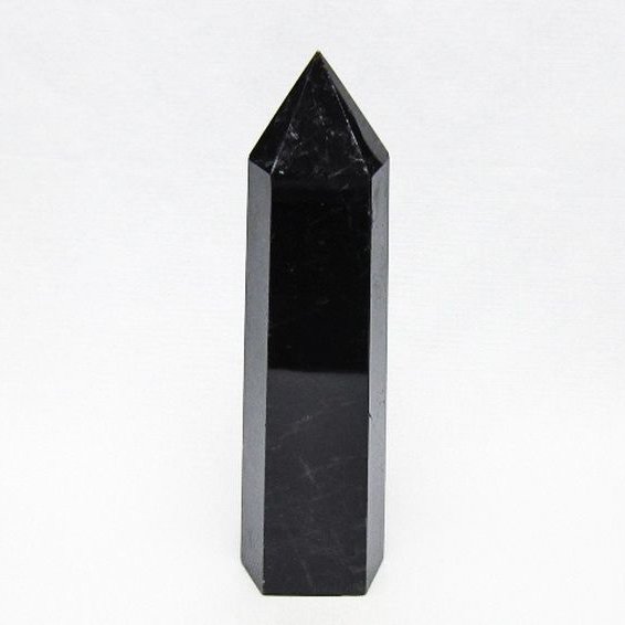 モリオン 純天然 黒水晶 六角柱 [t401-5209]