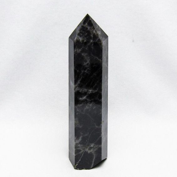 モリオン 純天然 黒水晶 六角柱 [t401-5273]
