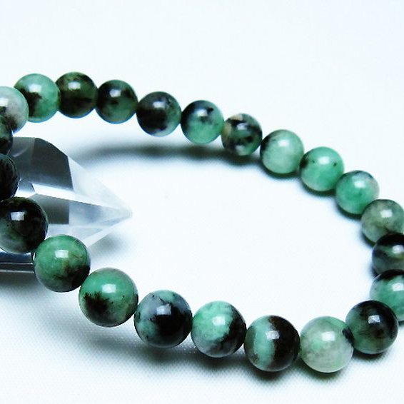 エメラルド ブレスレット 8mm [T402-3432]