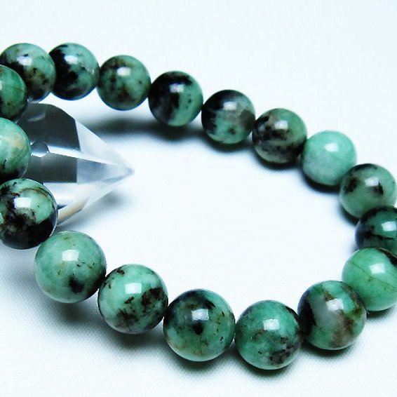 エメラルド ブレスレット 12mm [T402-3448]