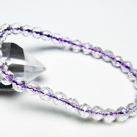 アメジスト ブレスレット 6mm [T404-1543]