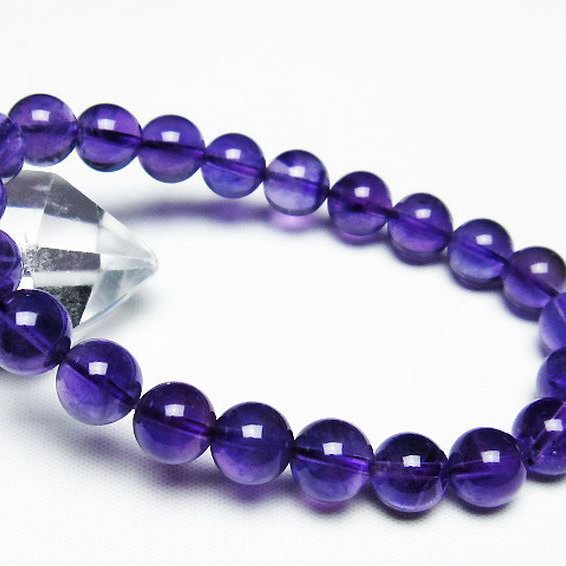 アメジスト ブレスレット 9mm [T406-3444]