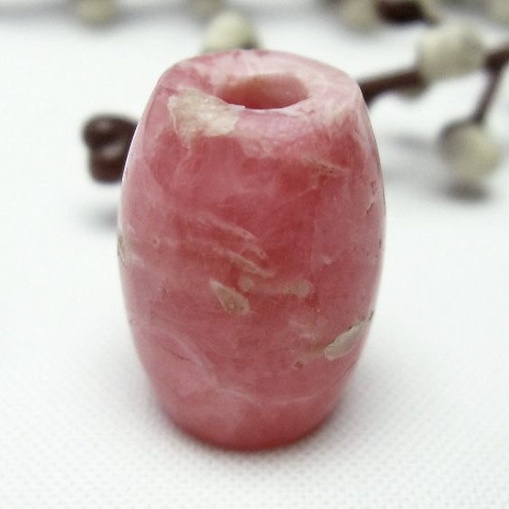 インカローズ ロードクロサイト 天珠[T407-1265]