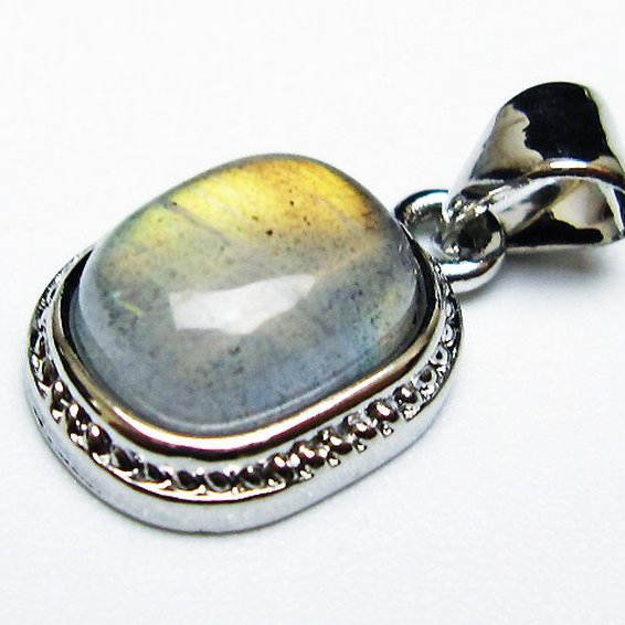 ラブラドライト ペンダント [T409-3943]