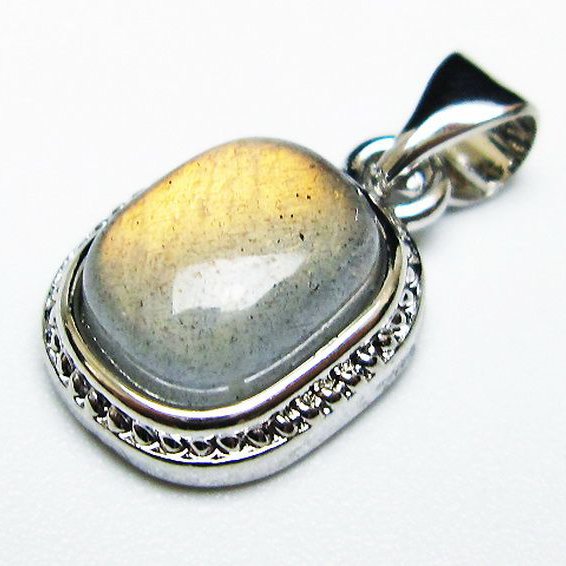 ラブラドライト ペンダント [T409-3958]