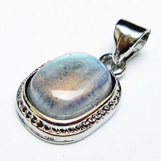 ラブラドライト ペンダント [T409-3974]