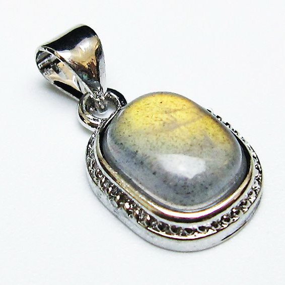 ラブラドライト ペンダント [T409-3984]