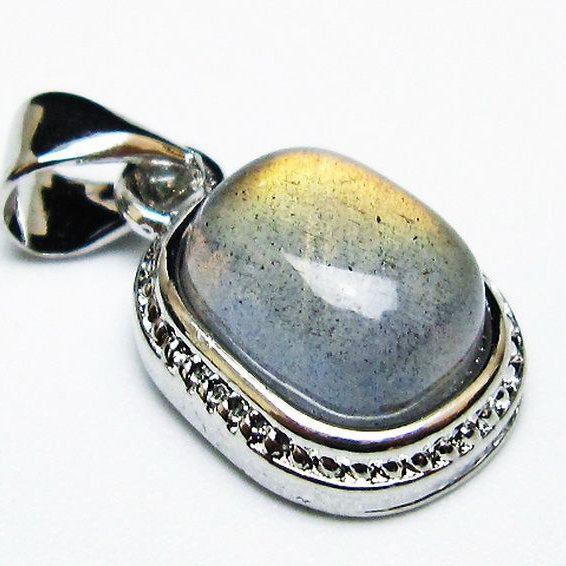 ラブラドライト ペンダント [T409-3989]