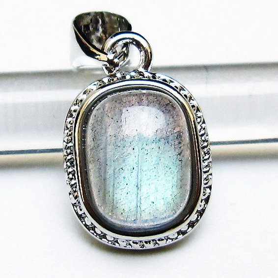 ラブラドライト ペンダント [T409-4057]