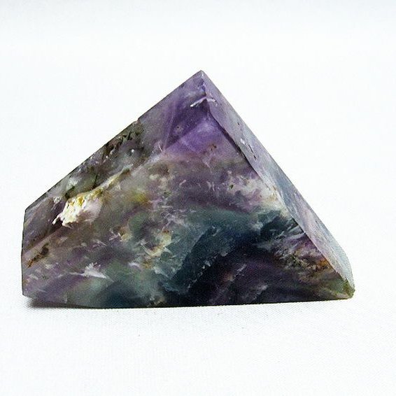 エンジェルフェザー フローライト 原石 [t41-1634]