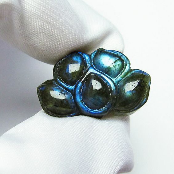 ラブラドライトタンブル[T412-1863]