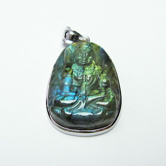 ラブラドライト ペンダント [T412-1929]