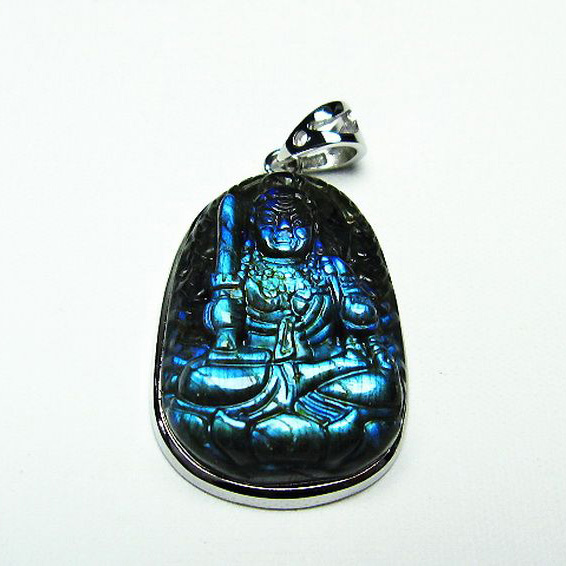 ラブラドライト ペンダント [T412-1978]